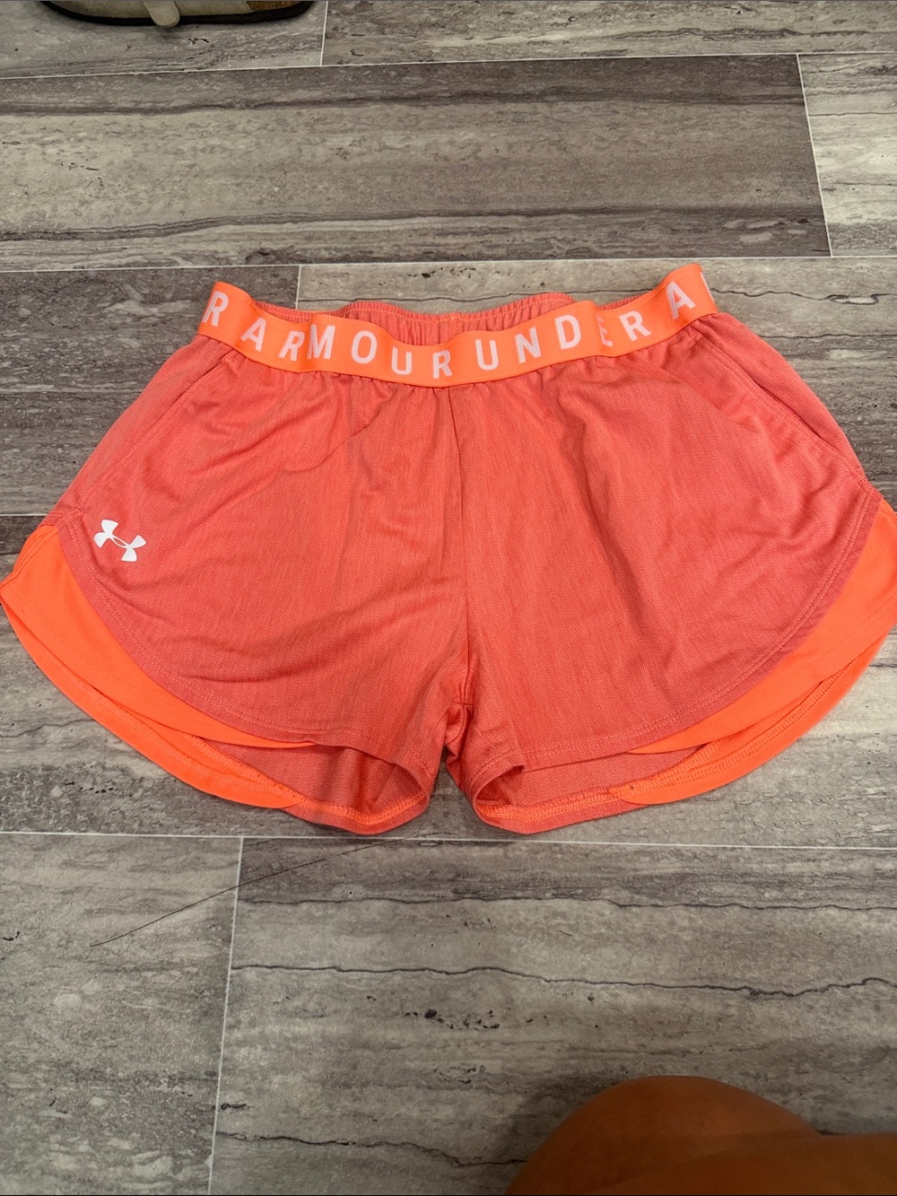 Under Armour Women's Bright Orange Athletic Running Shorts